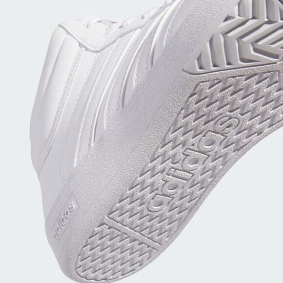 NWB- Adidas "HOOPS 4.0" MID SHOES- Cloud White on White- Men, Size:11 - Picture 7 of 12